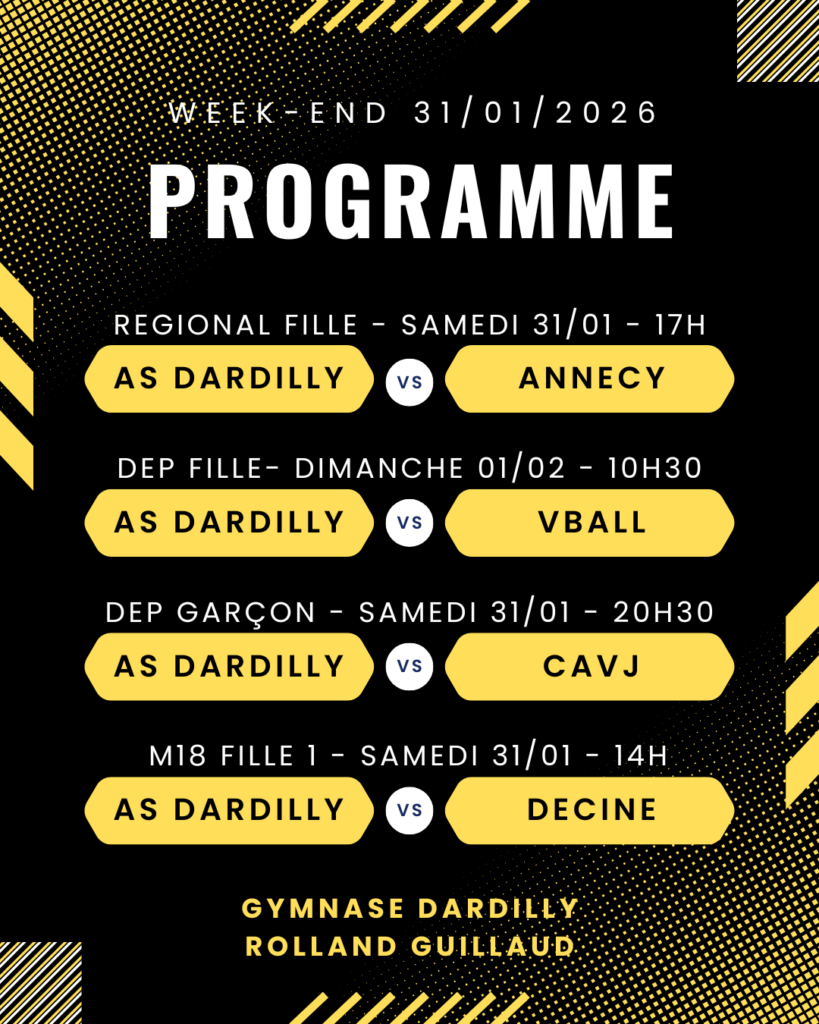 AS DARDILLY VOLLEY Programme championnat