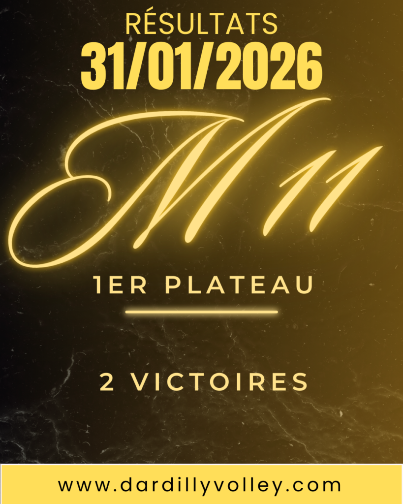 Dardilly volley Résultats weekend