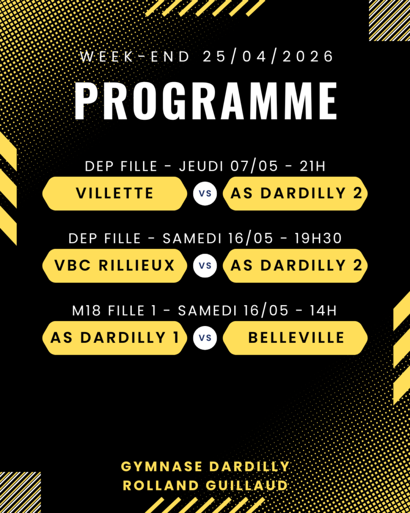 Programme championnat dardilly volley