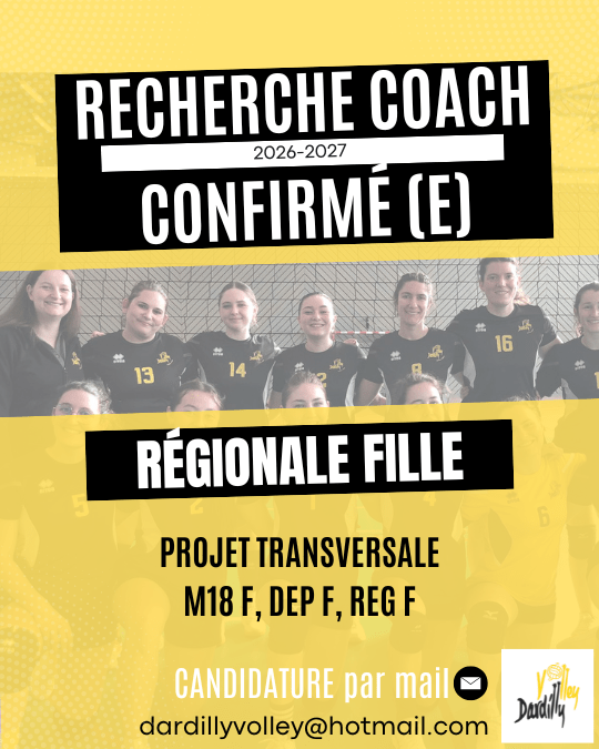 Dardilly volley recherche coach