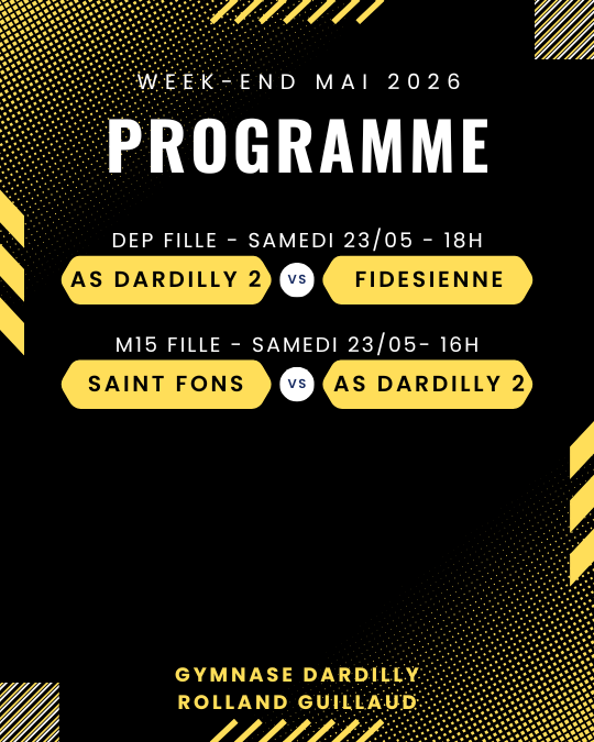 Programme weekend dardilly volley