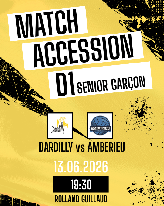 Match SENIOR GARCON DARDILLY VOLLEY