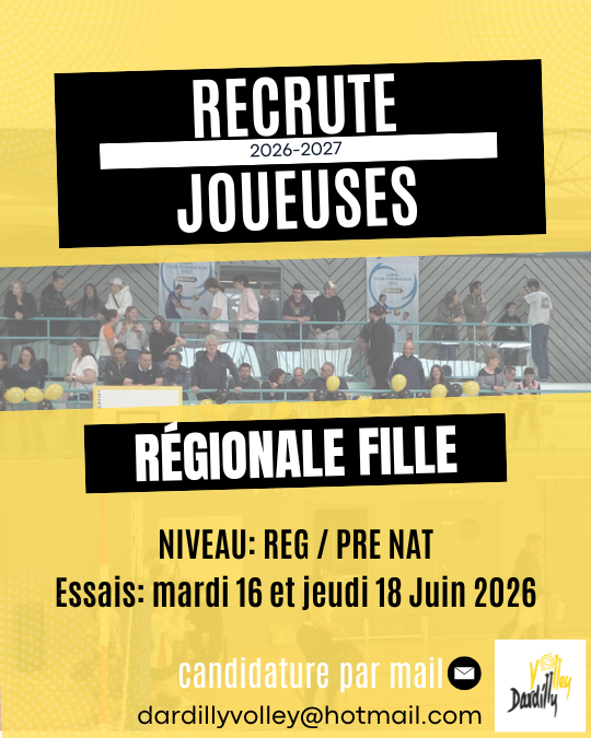 Dardilly volley recherche joueuses